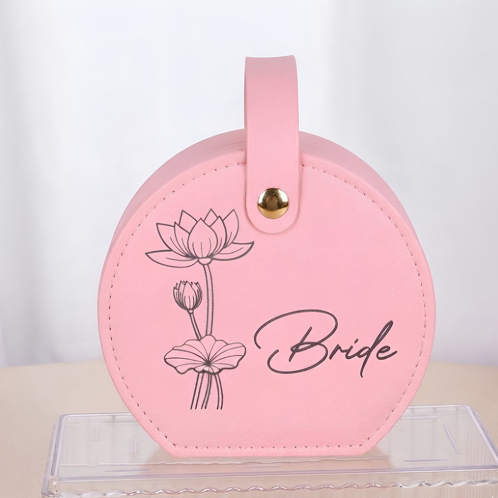Personalized Travel Jewelry Box | Leather Jewelry Case Gift