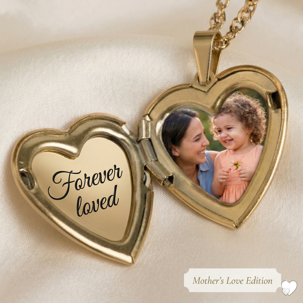 Engravable Heart Locked Necklace