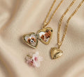 Engravable Heart Locked Necklace