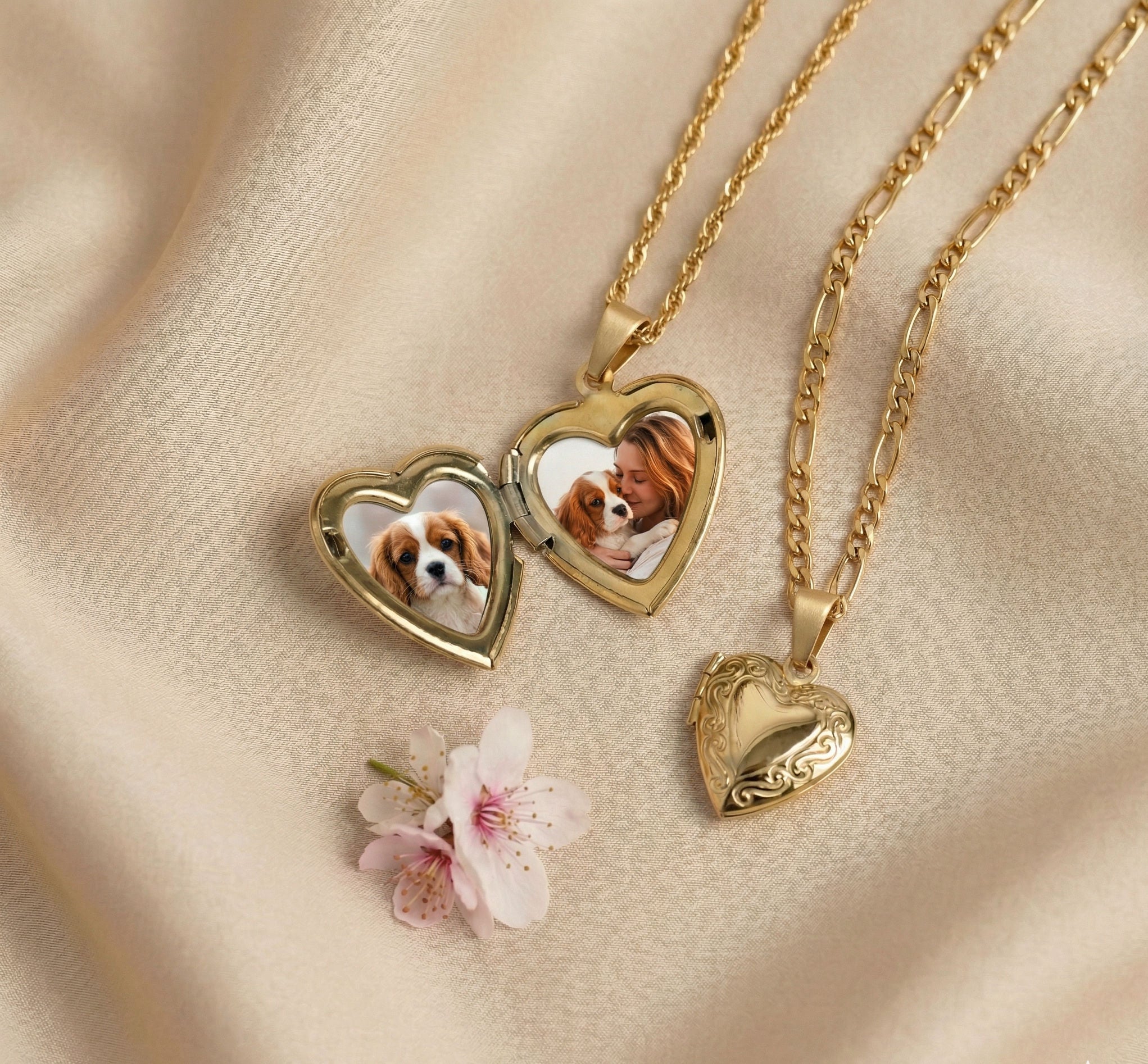 Engravable Heart Locked Necklace