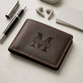 Personalized Leather Wallet | Custom Engraved Gift for Him