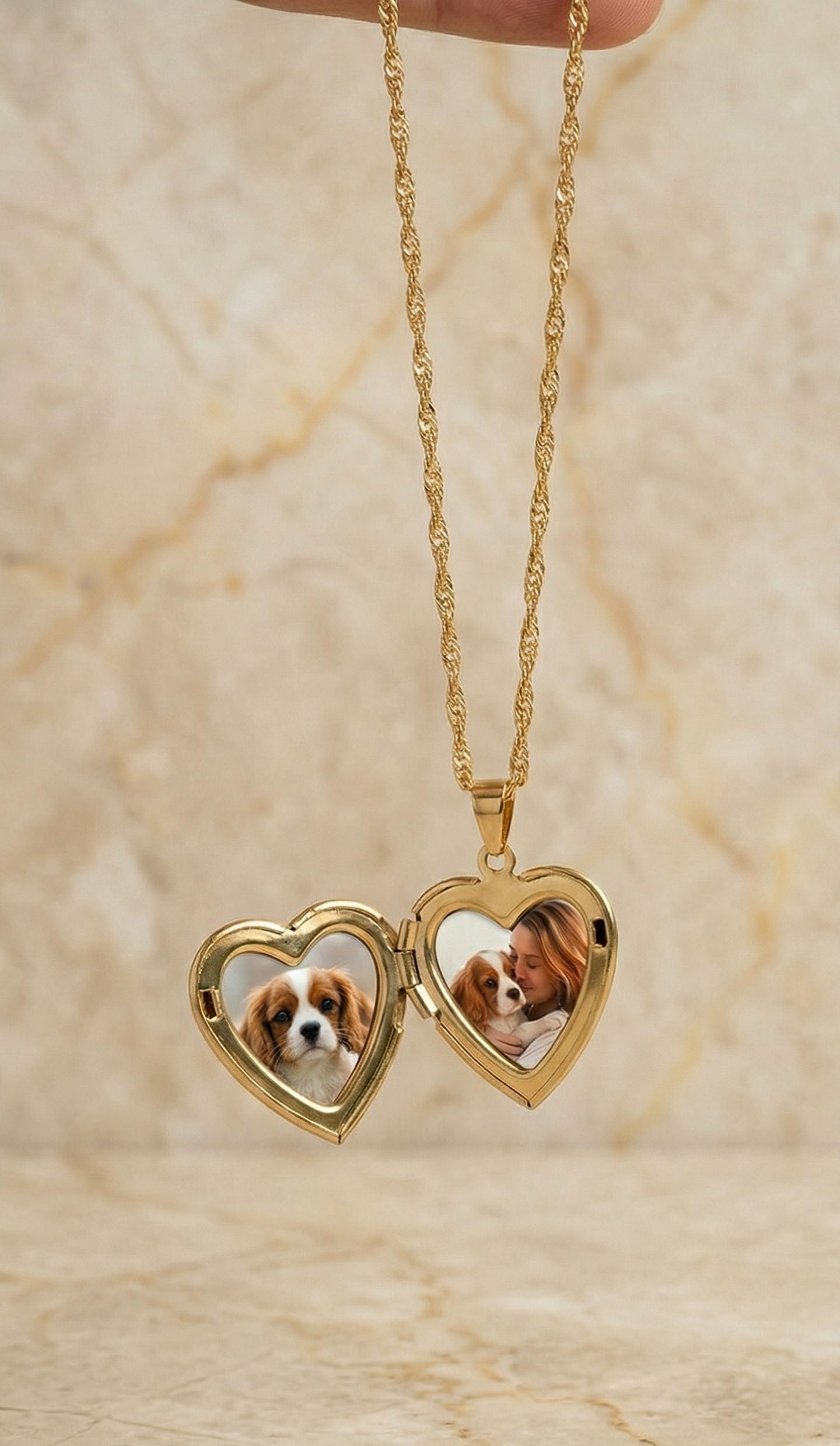 Engravable Heart Locked Necklace